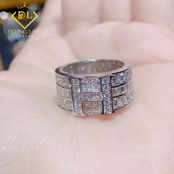 Nhẫn Chữ H Kim Cương – N460.525